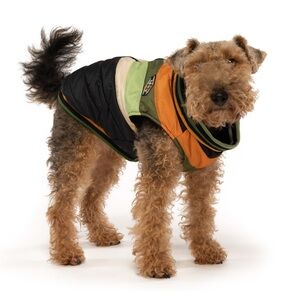 Fabdog Black Chevron Puffer Jacket in Black Size Small